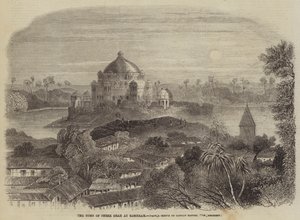A Tumba de Shere Shah em Sasseram (gravura) de English School