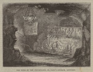 O túmulo da crucificação, Igreja de São Paulo, Antuérpia de English School