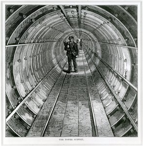 O metrô da torre, 1870 de English School