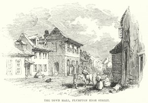 The Town Hall, Plympton High Street (gravura) de English School