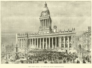 The Town Hall, um espetáculo de banda ao ar livre de English School