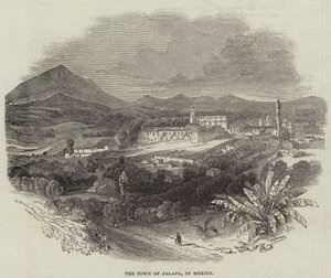 A Cidade de Jalapa, no México (gravura) de English School