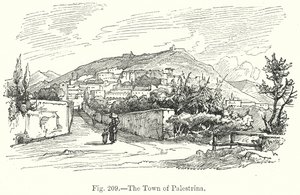 A cidade de Palestrina (gravura) de English School