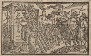 A Árvore Tripla em Tyburn (gravura) de English School
