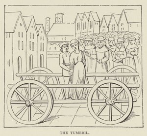 A Tumbril (gravura) de English School