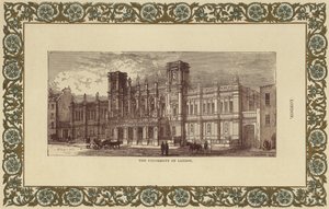 A Universidade de Londres (gravura a cores) de English School