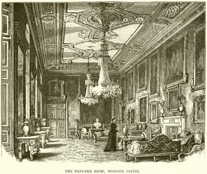A Sala Vandyke, Castelo de Windsor de English School