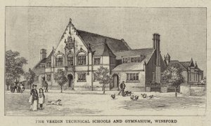 As Escolas Técnicas e Ginásio de Verdin, Winsford (gravura) de English School