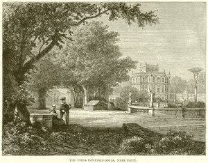 A Villa Pamphili-Doria, perto de Roma de English School