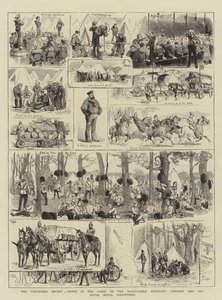 The Volunteer Review, Notes in the Camps of the Honourable Artillery Company and the Royal Naval Volunteers (gravura) de English School