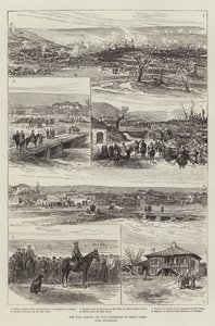 A Guerra, Plevna e a Rendição de Osman Pasha (gravura) de English School