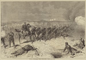 A Guerra, os Guardas Prussianos na Batalha de Sedan (gravura) de English School