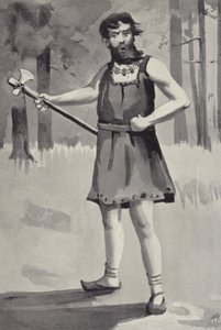 O Chefe Guerreiro (litho) de English School