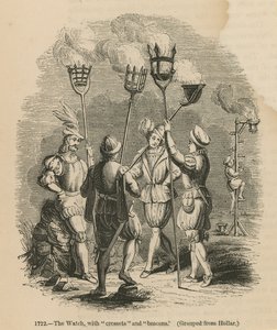 O relógio com cressets e balizas de English School