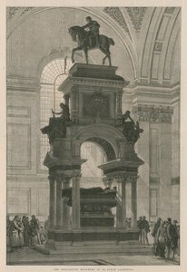 O monumento de Wellington na Catedral de St Pauls de English School