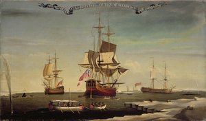 A frota baleeira de Sir Samuel Standidge, Escola de Pintura de Hull de English School