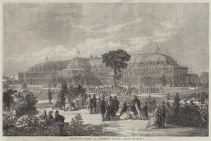 The Winter Garden and Exhibition Building, Dublin (gravura) de English School