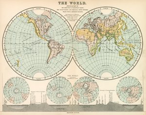 O Mundo (litografia a cores) de English School