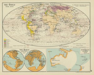 O Mundo 1588-1650 (litografia a cores) de English School