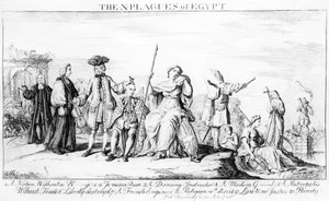As X pragas do Egito, c.1749 de English School