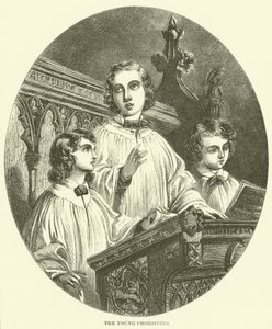 Os jovens coristas (gravura) de English School