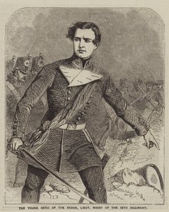 O Jovem Herói do Redan, Tenente Massy do 19º Regimento (gravura) de English School