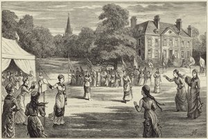 O antigo jogo nacional de stoolball de English School