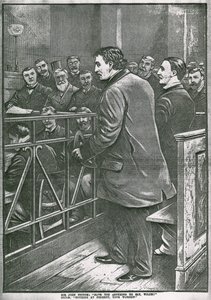 A prisão de Oscar Wilde: Wilde no banco dos réus de English School