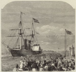 A chegada de Garibaldi a Southampton de English School