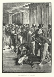 O assassinato de Perceval (gravura) de English School