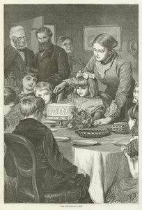 O bolo de aniversário