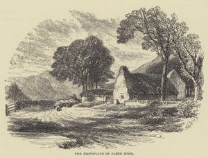 O local de nascimento de James Hogg (gravura) de English School