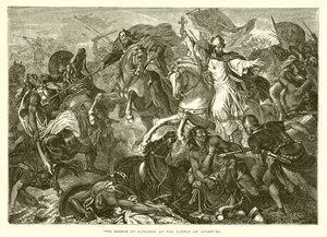 O bispo de Ratisbona na batalha de Augsburgo