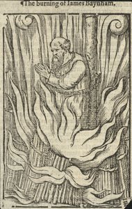 O incêndio de James Baynham (gravura) de English School