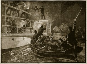 A captura da ilustração de Caroline, 1837, de Cassells Illustrated History of England (foto em sépia) de English School