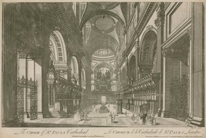 O coro da Catedral de St Pauls, em Londres de English School