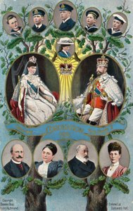 A coroação do rei George V e Queen Mary de English School