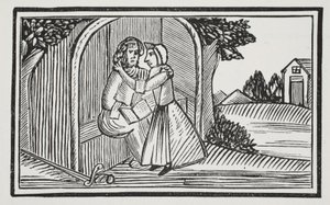 A morte de Guy, ilustração de Chap-books do século XVIII por John Ashton, pub. 1882