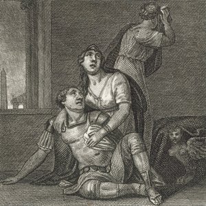 A morte de Marco António (gravura) de English School