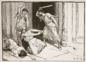 A morte de Tibério Gracchus (litografia) de English School