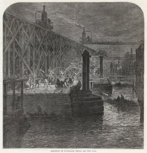 A demolição da ponte Blackfriars de English School