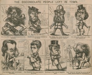 As pessoas desconsoladas na cidade de English School