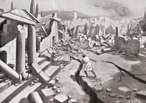 O terremoto em Esparta, Grécia antiga, 464 AC, de Hutchinson