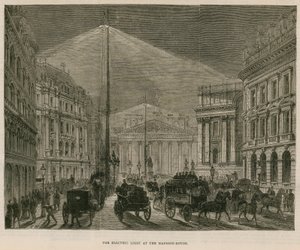 A luz elétrica na casa da mansão, Londres de English School