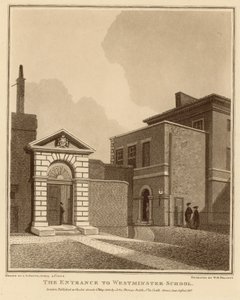 A entrada para a Westminster School de English School