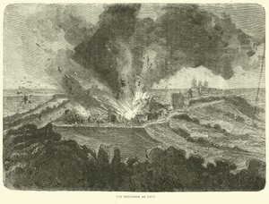 A explosão em Laon, setembro de 1870 de English School
