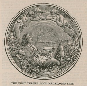 A primeira medalha de ouro de Turner (reversa) de English School