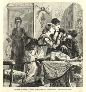 O primeiro cigarro; Um esboço da vida moderna de English School