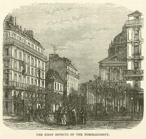 Os primeiros efeitos do bombardeio, novembro de 1870 de English School