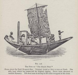 O primeiro ou o Barco Maatit (litografia) de English School